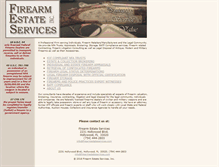 Tablet Screenshot of firearmestateservices.com